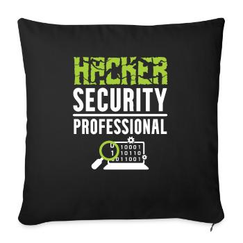 Hacker Security Professional - Sofakissenbezug 45 x 45 cm - Schwarz - Vorne