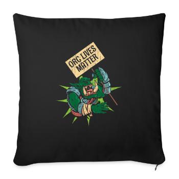 Orc Lives Matter - Housse de coussin décorative 45 x 45 cm - noir - Devant
