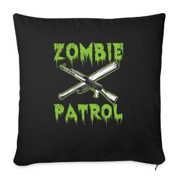 Zombie Patrolie - Sofa pillowcase 17,3'' x 17,3'' (45 x 45 cm) - black - Front