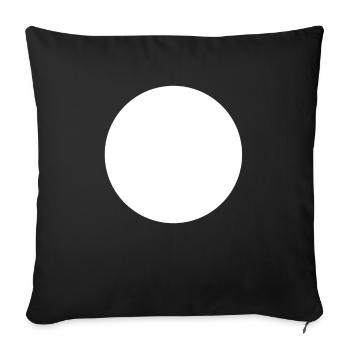 Cercle - Housse de coussin décorative 45 x 45 cm - noir - Devant