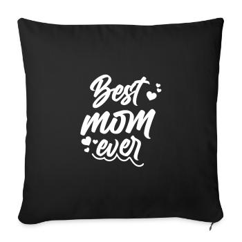 Cool Cadeau de fête des mères Bébé Maman Maman - Housse de coussin décorative 45 x 45 cm - noir - Devant