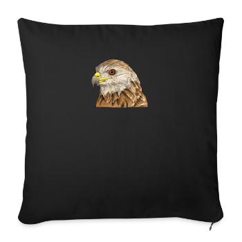 Red Kite I Bird of Prey Pickling Motif for Falconer - Sofa pillowcase 17,3'' x 17,3'' (45 x 45 cm) - black - Front