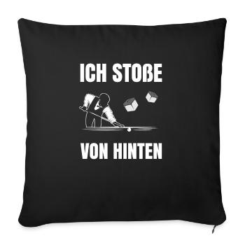 Billard - Sofakissenbezug 45 x 45 cm - Schwarz - Vorne
