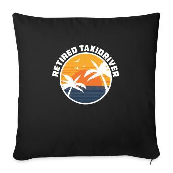Retired Taxi Driver Retirement Pension Pension - Sofa pillowcase 17,3'' x 17,3'' (45 x 45 cm) - black - Front