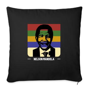 Nelson Mandela Day VII - Housse de coussin décorative 45 x 45 cm - noir - Devant
