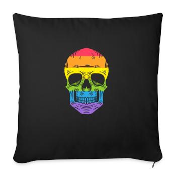 LGBT Gay Gay Pride CSD Lesbian Gay Lesbian - Sofa pillowcase 17,3'' x 17,3'' (45 x 45 cm) - black - Front