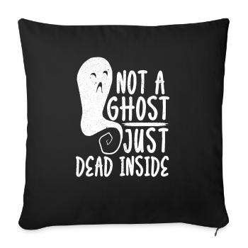 Pas de fantômes Seulement Mort À l’intérieur Halloween - Housse de coussin décorative 45 x 45 cm - noir - Devant