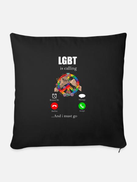 LGBT - Sofakissenbezug 45 x 45 cm - Schwarz