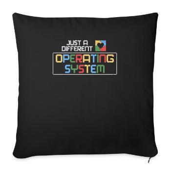 Autism Awareness Neurodiversity Autistic - Sofa pillowcase 17,3'' x 17,3'' (45 x 45 cm) - black - Front