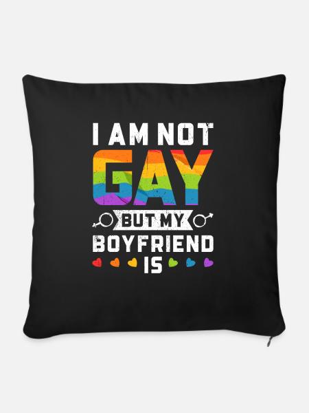 LGBT - Sofakissenbezug 45 x 45 cm - Schwarz