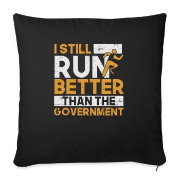 Amputé Humour amputé drôle - Housse de coussin décorative 45 x 45 cm - noir - Devant