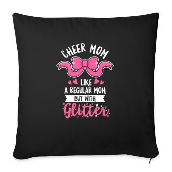 Cheer Mama Design for your Cheerleading Mama - Sofa pillowcase 17,3'' x 17,3'' (45 x 45 cm) - black - Front