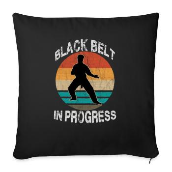 Cool Vintage Karate MMA Retro Shotokan Karate - Sofa pillowcase 17,3'' x 17,3'' (45 x 45 cm) - black - Front