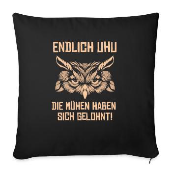 Unter Hundert Diät Fitness Abnehmen Unter 100 kg - Sofakissenbezug 45 x 45 cm - Schwarz - Vorne