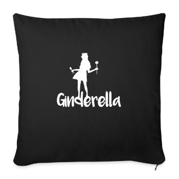 Ginderella Gin Team JGA Jungesellin Team Party - Housse de coussin décorative 45 x 45 cm - noir - Devant
