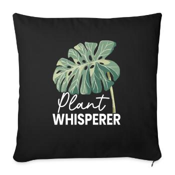 Plant Whisperer Agriculture Farmer - Sofa pillowcase 17,3'' x 17,3'' (45 x 45 cm) - black - Front