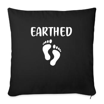 Mise à la terre par la mise à la terre - Housse de coussin décorative 45 x 45 cm - noir - Devant