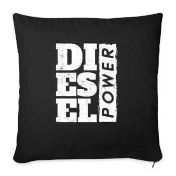Diesel Power Rolling Coal - Sofakissenbezug 45 x 45 cm - Schwarz - Vorne
