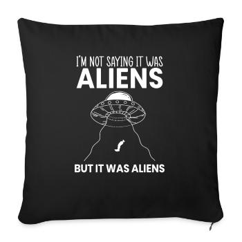 Il marchandises Aliens Amputation Prothèse - Housse de coussin décorative 45 x 45 cm - noir - Devant