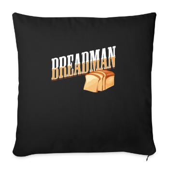 Brot - Sofakissenbezug 45 x 45 cm - Schwarz - Vorne