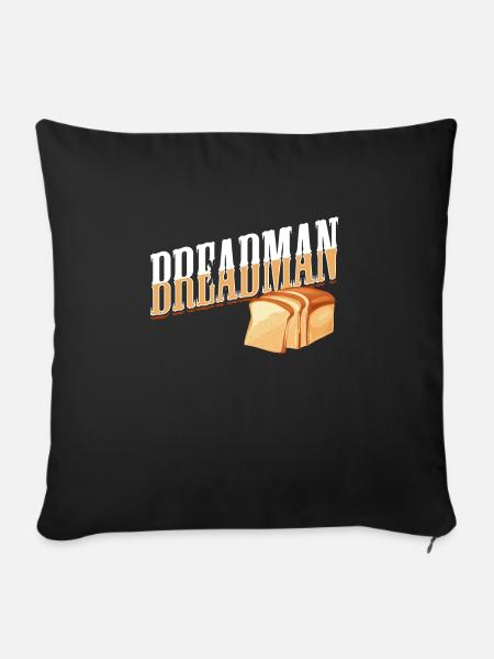Brot - Sofakissenbezug 45 x 45 cm - Schwarz