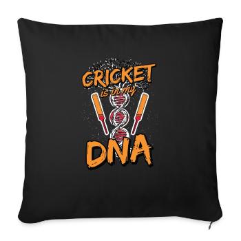 Cricket Sport Cricketer Batsman Gift - Sofa pillowcase 17,3'' x 17,3'' (45 x 45 cm) - black - Front