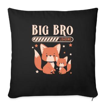 Big Brother Loading Big Bro - Sofa pillowcase 17,3'' x 17,3'' (45 x 45 cm) - black - Front