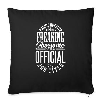 Police - Housse de coussin décorative 45 x 45 cm - noir - Devant