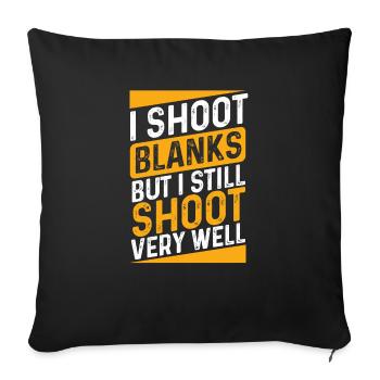 Vasectomy Surgery Shoot Blanks Swim Vasectomies - Housse de coussin décorative 45 x 45 cm - noir - Devant