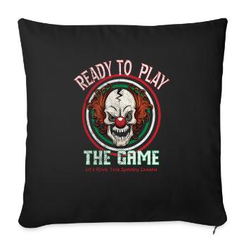 Clown - Housse de coussin décorative 45 x 45 cm - noir - Devant