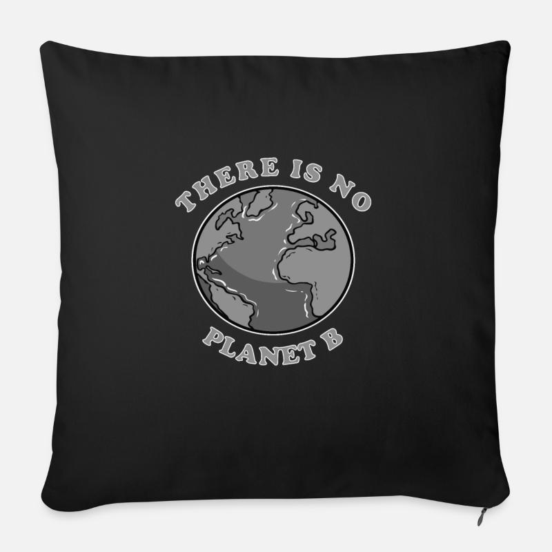 Durabilité - Housse de coussin décorative 45 x 45 cm - noir
