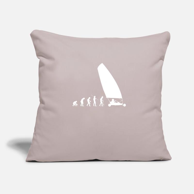 Evolution Beach Sailor Land Voile Housse de coussin décorative 45 x 45 cm