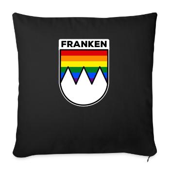 Franken Fränkisch Frankenland Pride Homosexuell - Sofakissenbezug 45 x 45 cm - Schwarz - Vorne