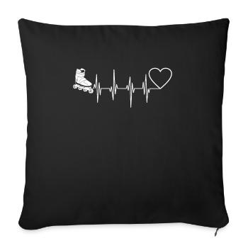 Roller - Housse de coussin décorative 45 x 45 cm - noir - Devant