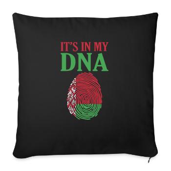 Belarus - Sofa pillowcase 17,3'' x 17,3'' (45 x 45 cm) - black - Front