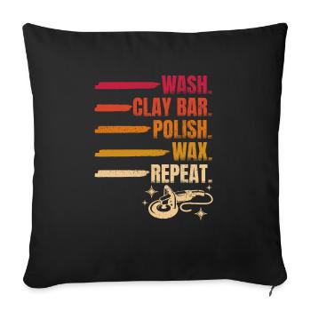 Détails d’détail automatique - Housse de coussin décorative 45 x 45 cm - noir - Devant