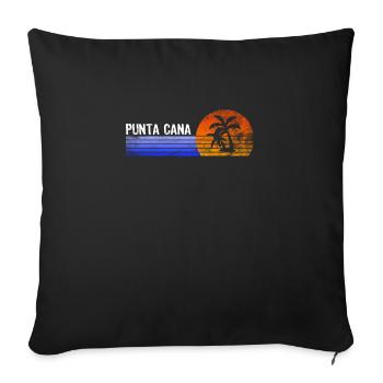 Punta Cana - Sofa pillowcase 17,3'' x 17,3'' (45 x 45 cm) - black - Front