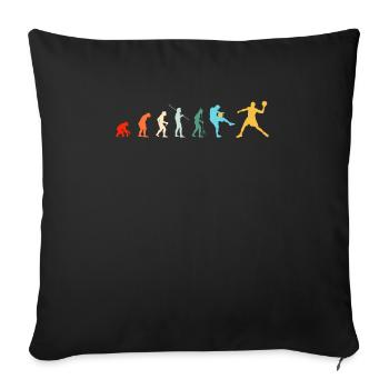 Evolution Dodgeball Team Team Cadeau - Housse de coussin décorative 45 x 45 cm - noir - Devant