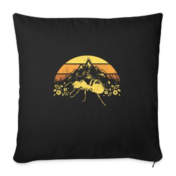 Ant - Sofa pillowcase 17,3'' x 17,3'' (45 x 45 cm) - black - Front