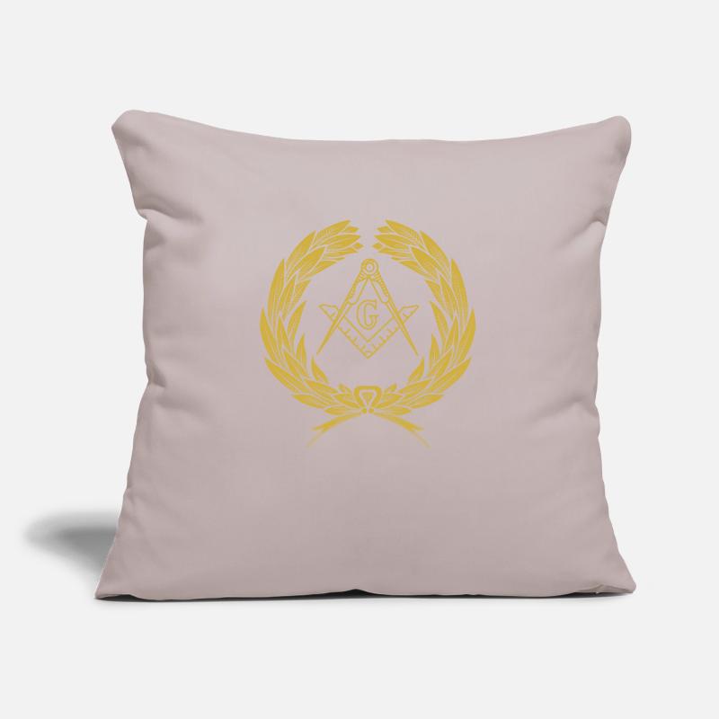 Freemason Masonic Freemasonry Square Compass Sofa pillowcase 17,3'' x 17,3'' (45 x 45 cm)