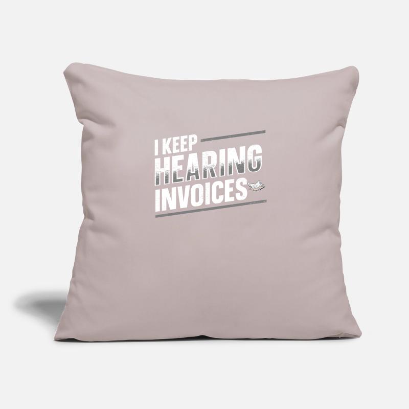 Comptabilité Je continue d’entendre les factures Housse de coussin décorative 45 x 45 cm