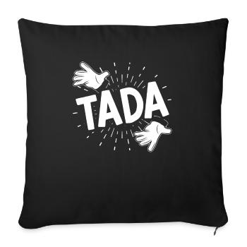 Tada Magier Magie Zaubertrick - Sofakissenbezug 45 x 45 cm - Schwarz - Vorne