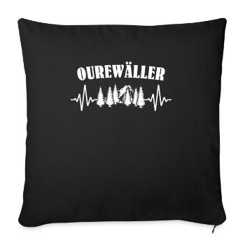 Odenwald Odenwaelder Odenwälder - Sofakissenbezug 45 x 45 cm - Schwarz - Vorne