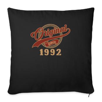 Original depuis 1992 30ème anniversaire - Housse de coussin décorative 45 x 45 cm - noir - Devant