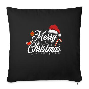 Joyeux Noël Joyeux Noël - Housse de coussin décorative 45 x 45 cm - noir - Devant