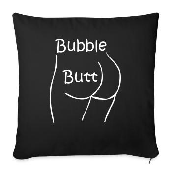 Bubble butt - Sofakissenbezug 45 x 45 cm - Schwarz - Vorne
