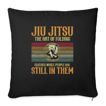 BJJ Brazilian Jiu Jitsu Jiu Jitsu Fighter - Sofa pillowcase 17,3'' x 17,3'' (45 x 45 cm) - black - Front
