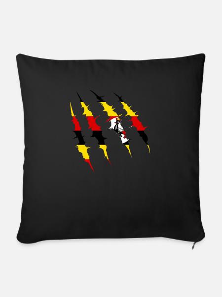Uganda - Sofakissenbezug 45 x 45 cm - Schwarz