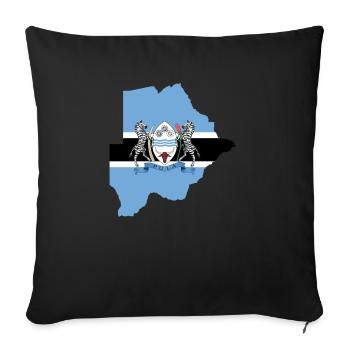 Botswana - Sofakissenbezug 45 x 45 cm - Schwarz - Vorne