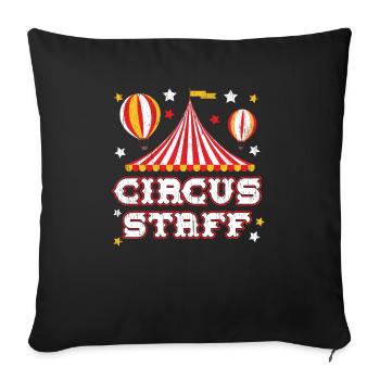 Circus Staff Circus Event Security Carnival - Sofa pillowcase 17,3'' x 17,3'' (45 x 45 cm) - black - Front
